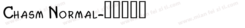 Chasm Normal字体转换